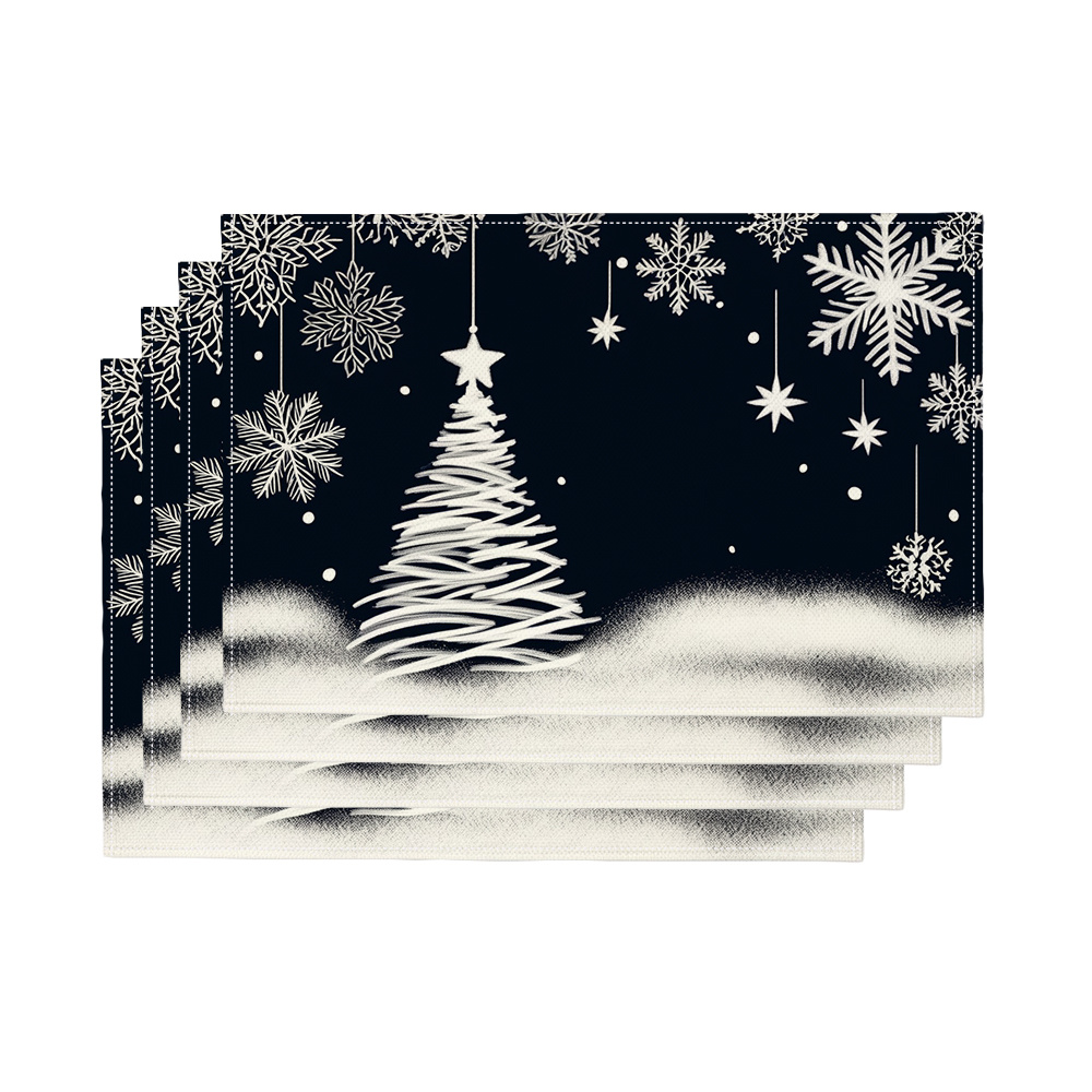 Family Tree Print - Ensemble de 4 sets de table