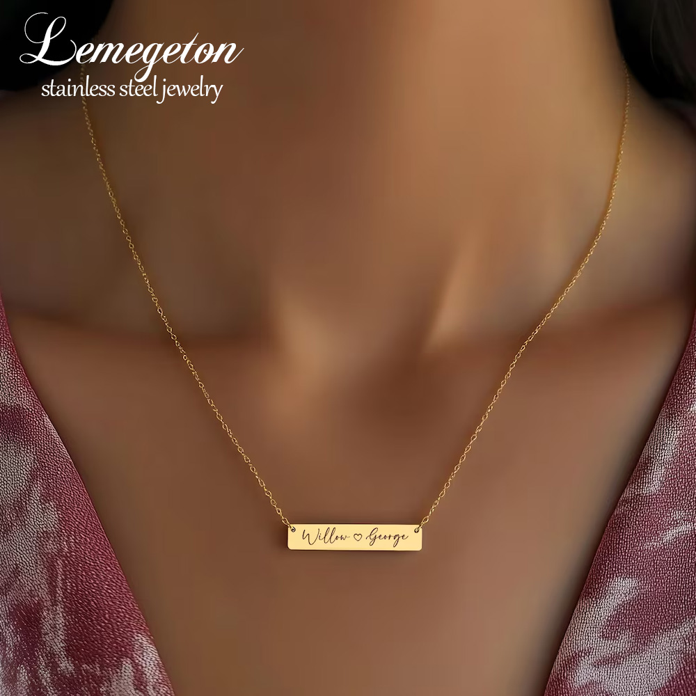 Collier personnalisé minimalis - Handwriting Necklace Bar avis et prix