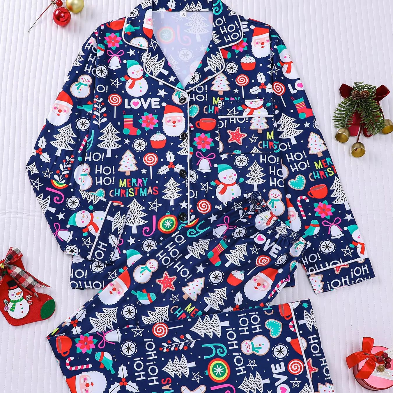 Pyjama de noël imprimé bonhomm - Family Tree Print avis et prix